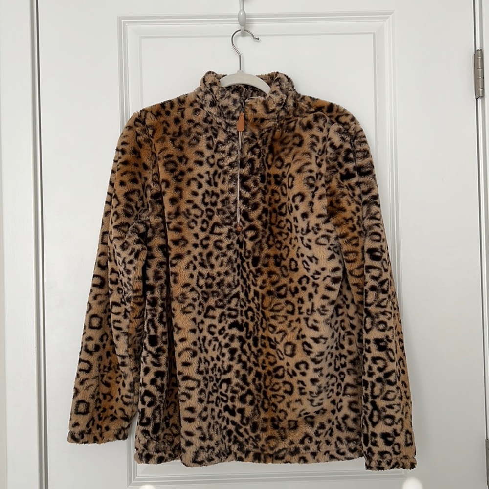 3/4 Leopard Zip